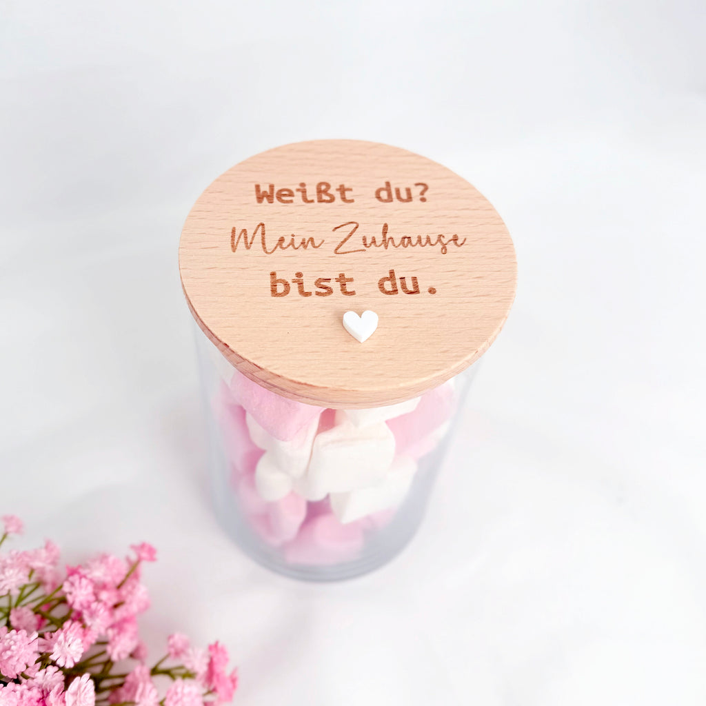 Vorratsglas mein Zuhause bist du Hjemme