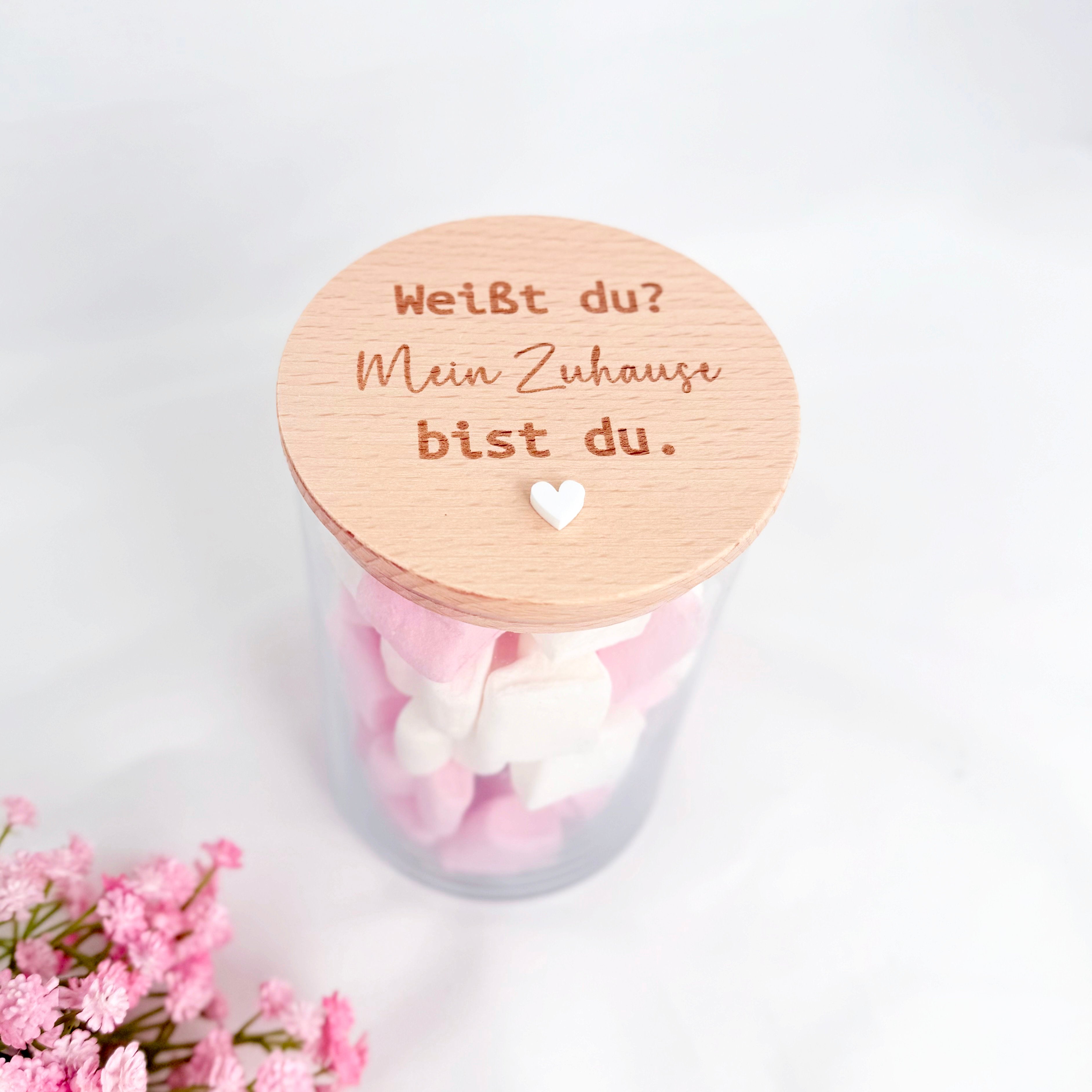 Vorratsglas mein Zuhause bist du Hjemme