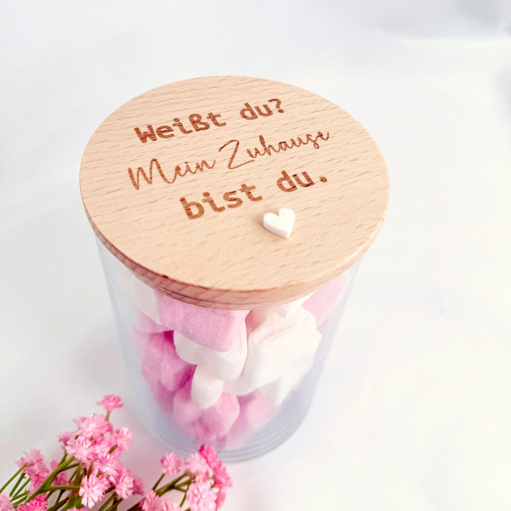 Vorratsglas mein Zuhause bist du Hjemme