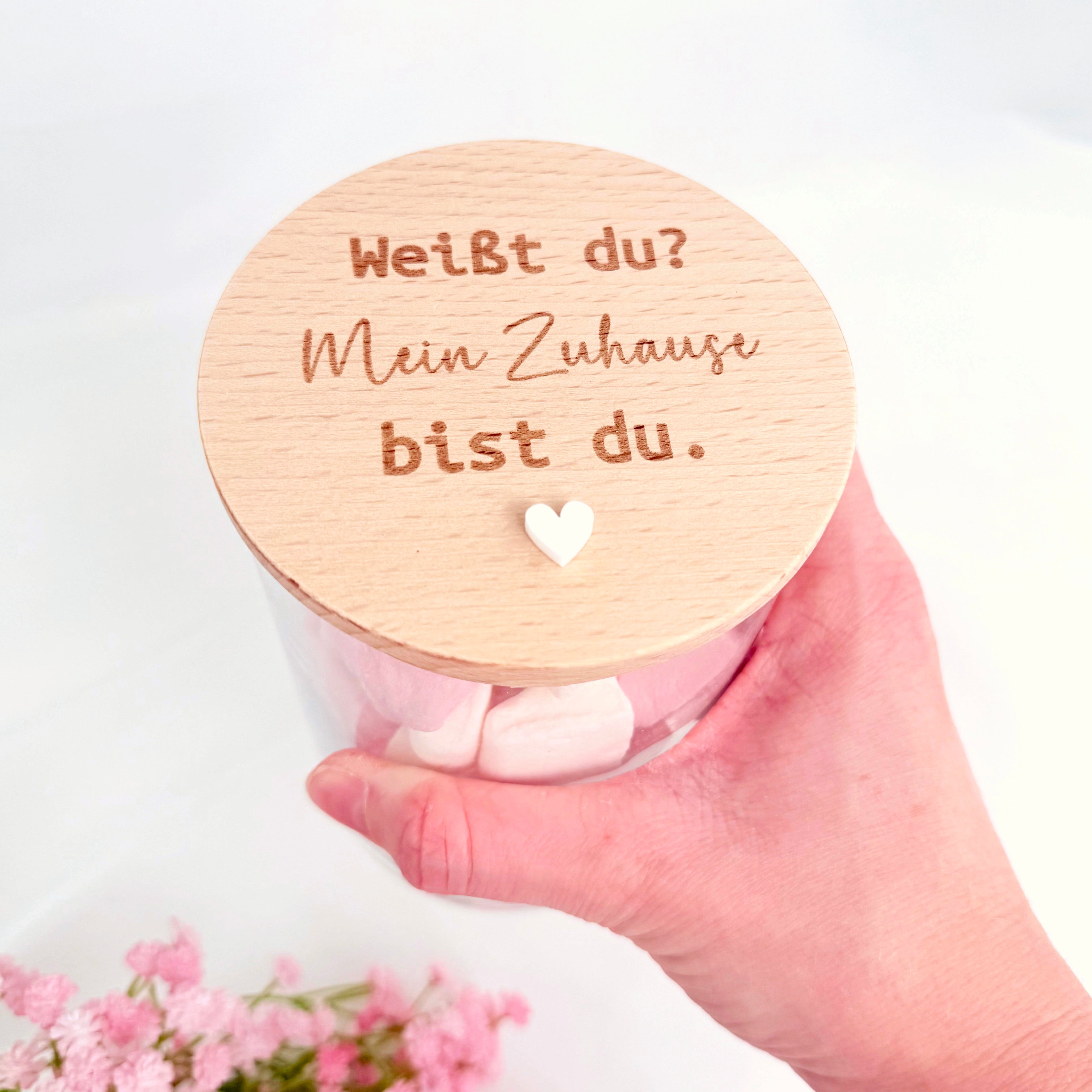 Vorratsglas mein Zuhause bist du Hjemme