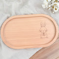 Holztablett Hase